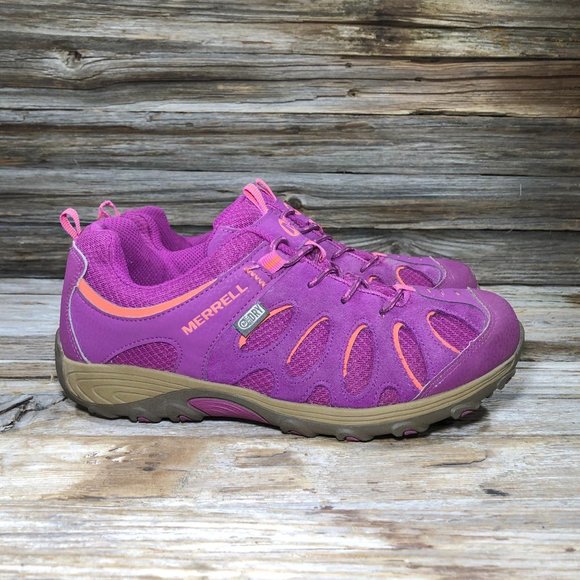 Merrell Chameleon Low Lace Pink Hiking Boots 6 - Picture 5 of 9